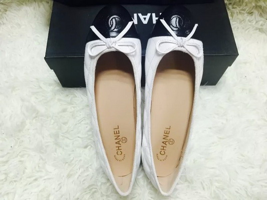 CHANEL Shallow mouth flat shoes Women--118